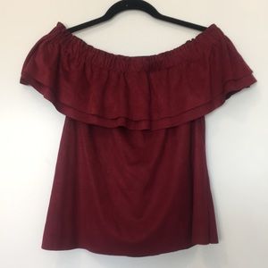 Soft Off Shoulder Top - Young Fabulous & Broke